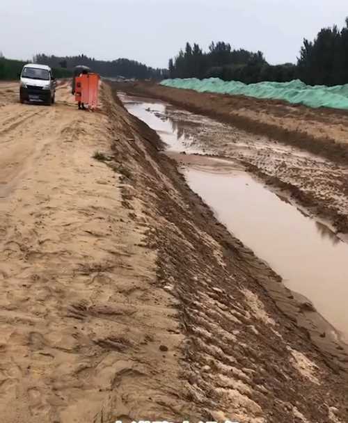济南长清区河道降水